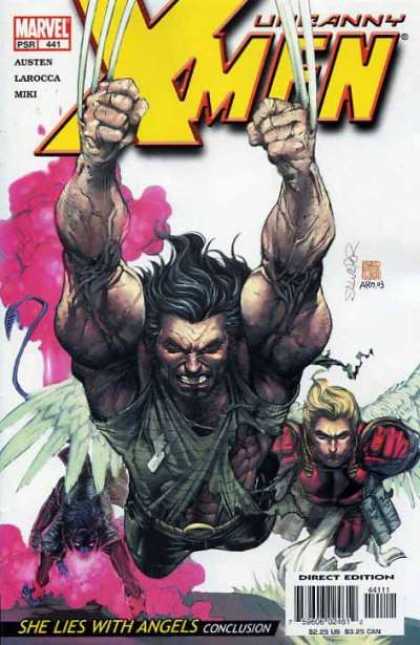 Uncanny X-Men 441 - Angel - Wolverine - Claws - Nightcrawler - Jumping - Salvador Larroca