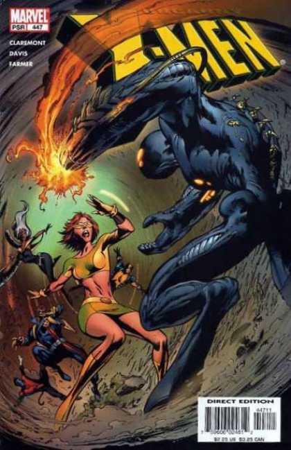 Uncanny X-Men 447 - Davis - Wolverine - Bishop - Nightcrawler - Fire - Alan Davis