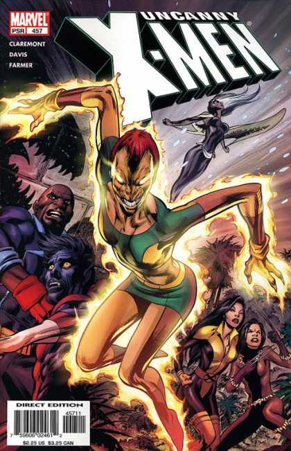 Uncanny X-Men 457 - Uncanny X-men - Wolverine - X-men - Flames - Evil Grin - Alan Davis
