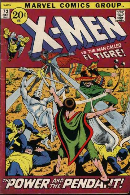 Uncanny X-Men 73 - Iceman - Cyclops - Wolf - Knives - Fingers - Bill Everett