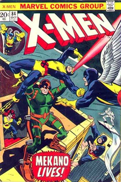 Uncanny X-Men 84 - Superheros - Rooftop - Edge - Wings - Onlooker - Ross Andru