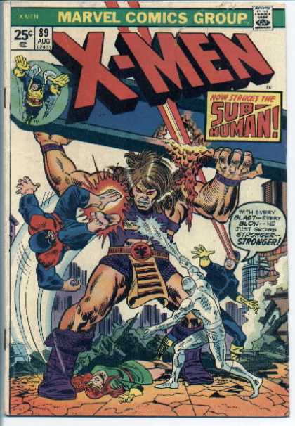 Uncanny X-Men 89 - Sub-human - Beast - Iceman - Cyclops - Jean Grey