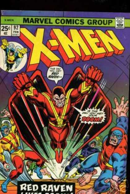 Uncanny X-Men 92 - Angel - Beast - Red Raven - Marvel Comics - Ice Man