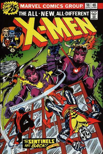 Uncanny X-Men 98 - Wolverine - Storm - Cyclops - Nightcrawler - Sentinels - Dave Cockrum