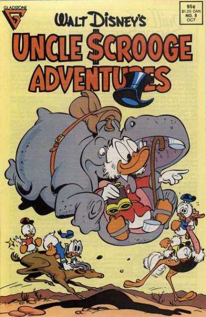 Uncle Scrooge Adventures 8 - Top Hat - Duck - Hippo - Travel - Wild Animal