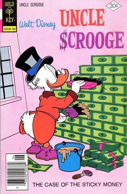 Uncle Scrooge 141 - Gold Key - 90038-706 - Money - Wallpaper Paste - Top Hat