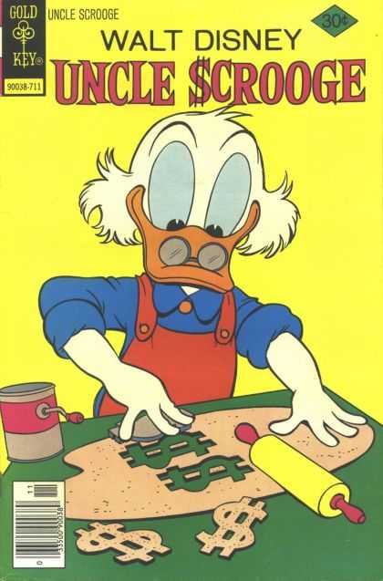 Uncle Scrooge 146 - Rolling Pin - Tin - Dollar Sign - Table - Glasses