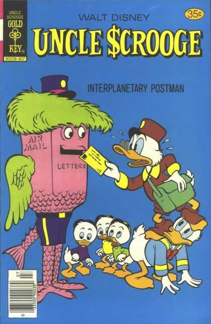 Uncle Scrooge 154 - Gold Key - Walt Disney - Letter - Postman - Air Mail