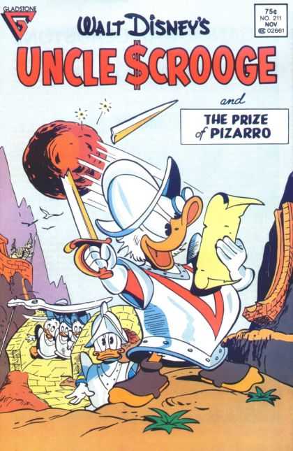 Uncle Scrooge 211 - Walt Disneys - The Prize Of Pizarro - Gladstone - Sword - Donald Duck