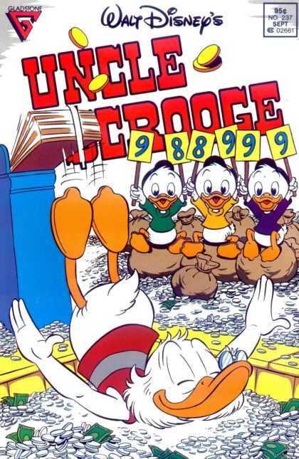 Uncle Scrooge 237 - Nephews - Swimming - Diving Board - Walt Disney - Money
