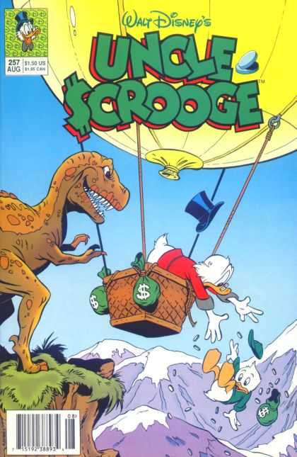 Uncle Scrooge 257 - Disney - Disney Comics - Baloon - Dinosours - T-rex