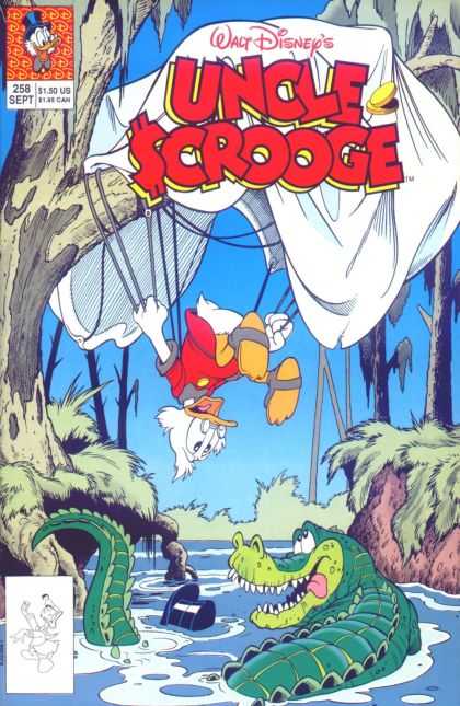 Uncle Scrooge 258 - Walt Disneys - Alligator - Water - Tree - Hat