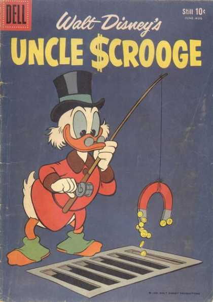 Uncle Scrooge 26 - Fishing - Magnet - Sewer - Attraction - Money
