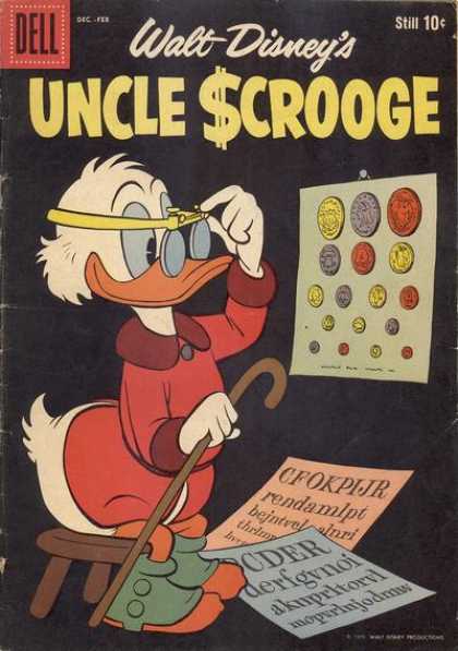 Uncle Scrooge 28 - Walt Disney - Duck - Coins - Glasses - Inspecting