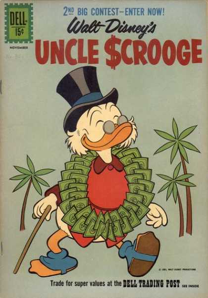 Uncle Scrooge 35 - Walt Disney - 2nd Big Contest - Dollars - Hat - Dell