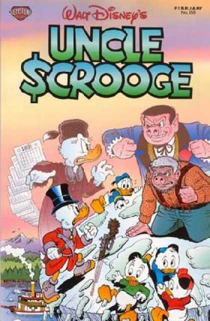 Uncle Scrooge 350 - Walt Disney - Pigs - Ducks - Boat - Mountains