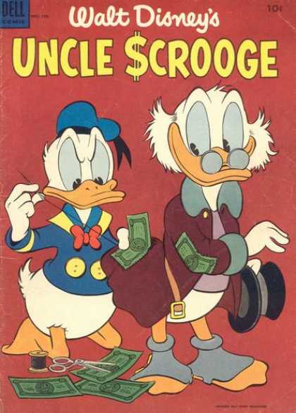 Uncle Scrooge 4 - Ducks - Money - Scissors - Thread - Top Hat - Carl Barks