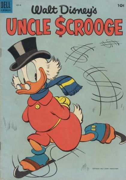 Uncle Scrooge 8 - Walt Disney - Coat - Dollar - Skiing - Hat