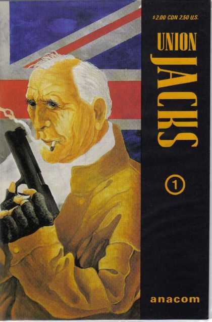 Union Jacks 1 - Gun - Smoking - Anacom - Old Man - English Flag