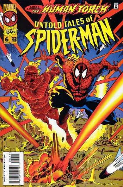 Untold Tales of Spider-Man 6 - The Human Torch - Fire - Marvel - Missiles - Battle