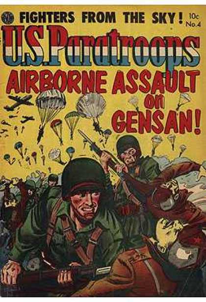 US Paratroops 4 - Army - Military - Parachutes - Airborne Assault - Helmets