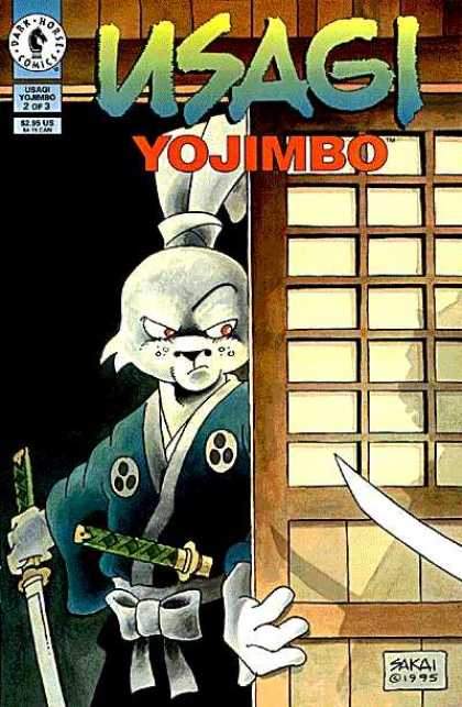 Usagi Yojimbo 2 - Dabkhorse - Sword - Sakai 1995 - Door - Rabbit - Stan Sakai, Tom Luth