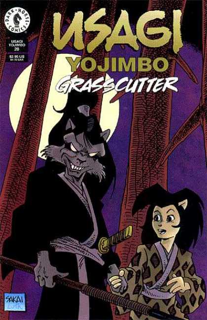 Usagi Yojimbo 20 - Samurai - Forest - Moon - Dark Horse Comics - Grasscutter - Stan Sakai, Tom Luth