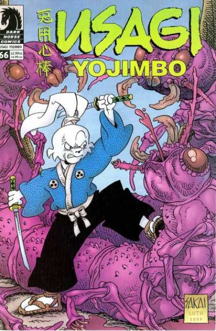 Usagi Yojimbo 66 - Samurai Rabbit - Giant Insects - Swords - Dark Horse Comics - Blue Shirt - Stan Sakai, Tom Luth