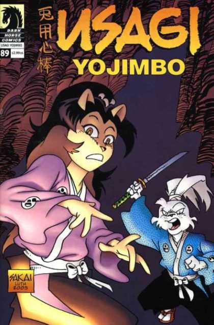 Usagi Yojimbo 89 - Rabbit - Sword - Girl - Pointed Ears - Cave - Stan Sakai, Tom Luth