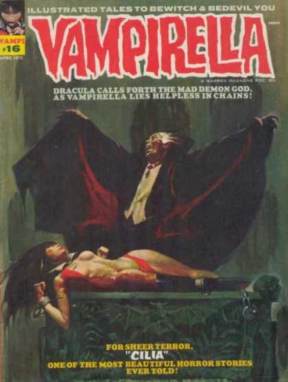 Vampirella 16 - Dracula - Cilia - Black Red Cape - Black Hair - Restraints - Amanda Conner, Jimmy Palmiotti