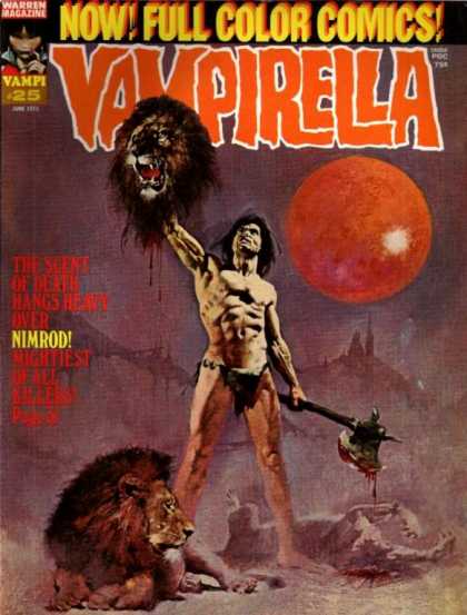 Vampirella 25 - Red Moon - Nimrod - Lion Head - Axe - Man