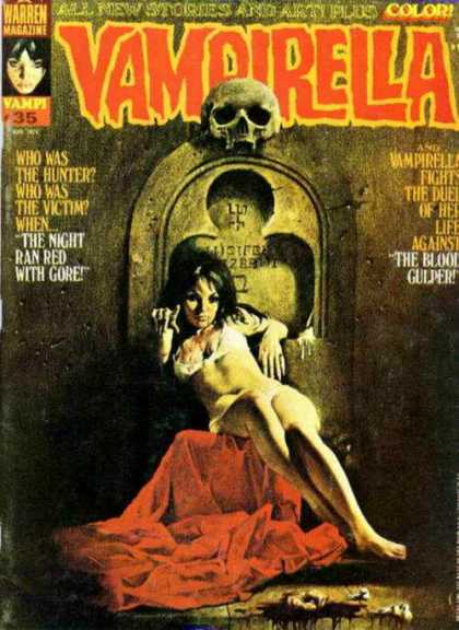 Vampirella 35 - Skull - Throne - Woman - Warren Magazine - Vamp