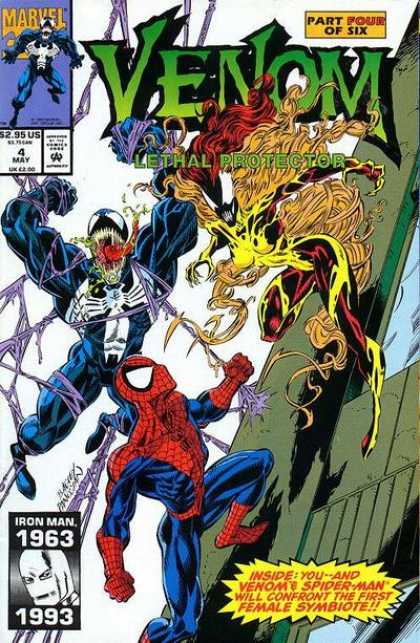 Venom: Lethal Protector 4 - Arch Rival Of Spidernman - Black Spider - Alien Dna Subatance - Artistic Violence - Rival Comic - Dan Panosian, Mark Bagley