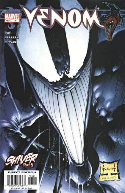 Venom 5 - Shiver - Grin - Evil - Black - White - Sam Kieth