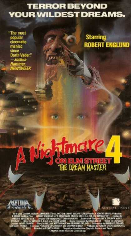 VHS Videos - Nightmare On Elm Street 4 Dream Master