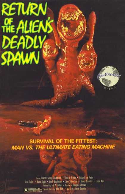 VHS Videos - Return Of the Alien's Deadly Spawn