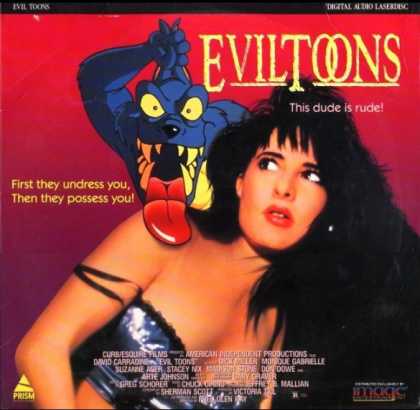 VHS Videos - Evil Toons Prism Laserdisc Front