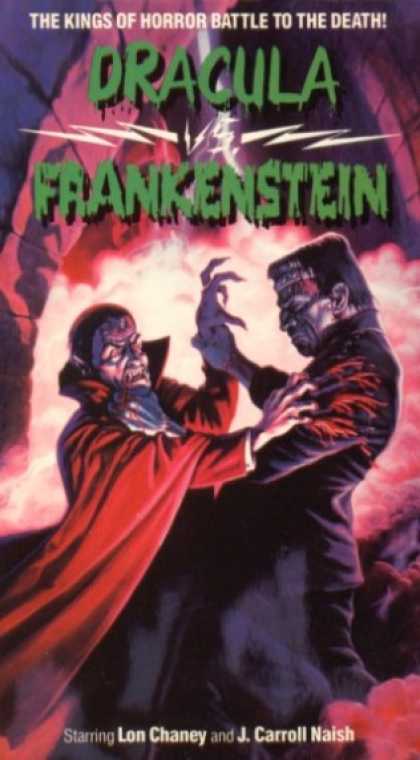 VHS Videos - Dracula Vs Frankenstein 1971