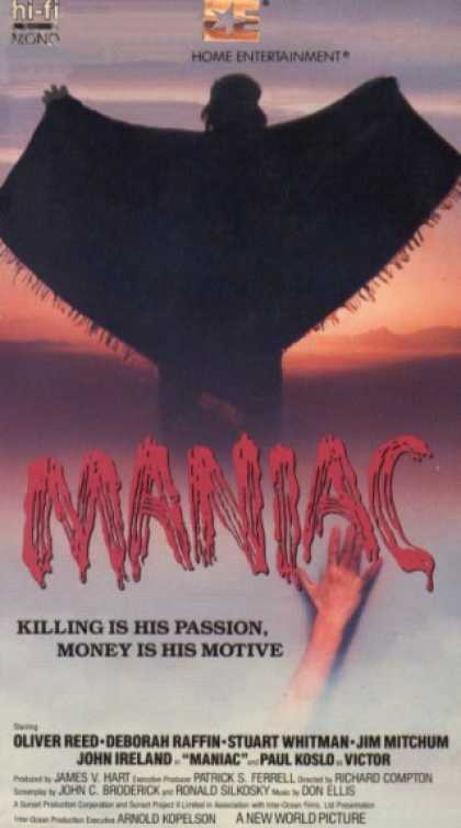 VHS Videos - Maniac 1977