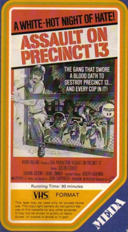 VHS Videos - Assault On Precinct 13