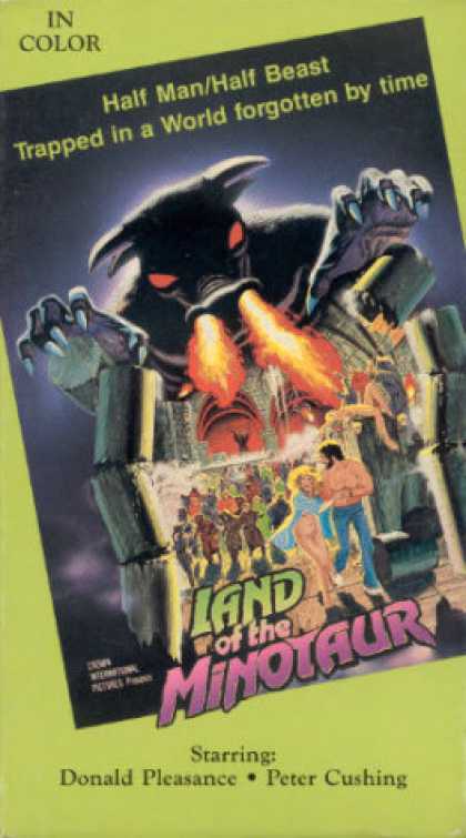VHS Videos - Land Of the Minotaur United American