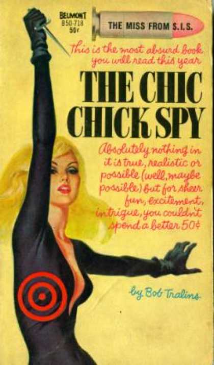 Vintage Books - The Chic Chick Spy - Robert Tralins