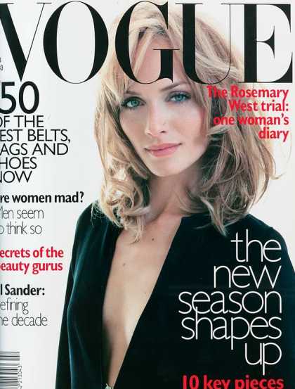 Vogue - Amber Valletta - February, 1996