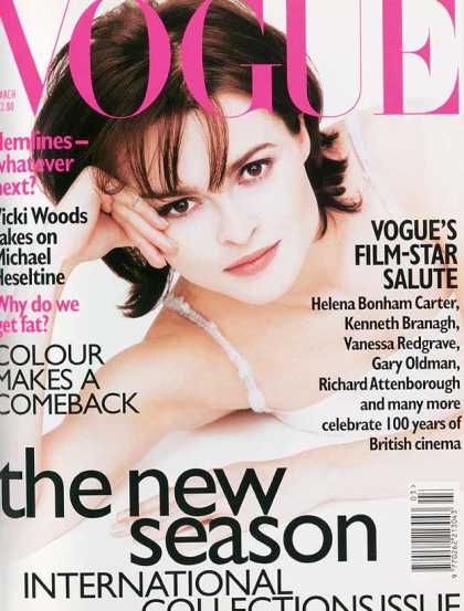 Vogue - Helena Bonham-Carter - March, 1996