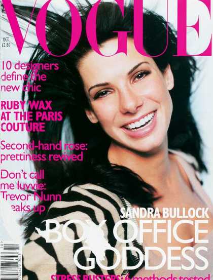 Vogue - Sandra Bullock - October, 1996