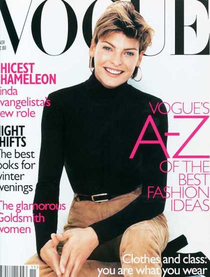 Vogue - Linda Evangelista - November, 1996