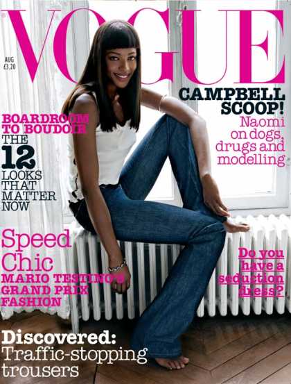 Vogue - Naomi Campbell - August, 2002