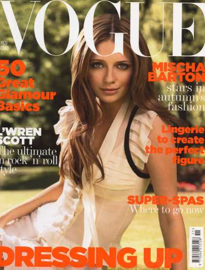 Vogue - Mischa Barton - November, 2006