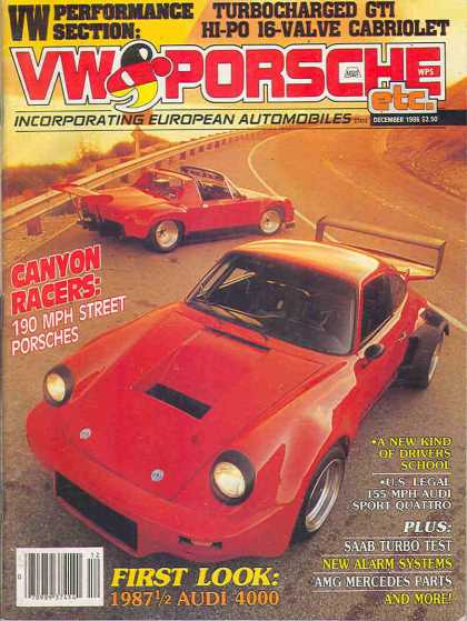 VW & Porsche - December 1986