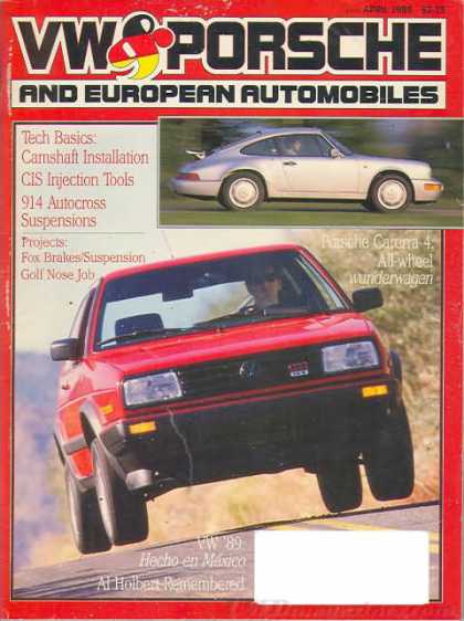 VW & Porsche - April 1989